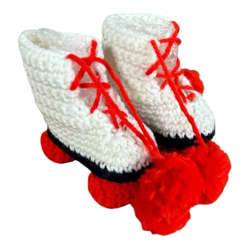 Handmade Roller Skate Baby‎ Booties